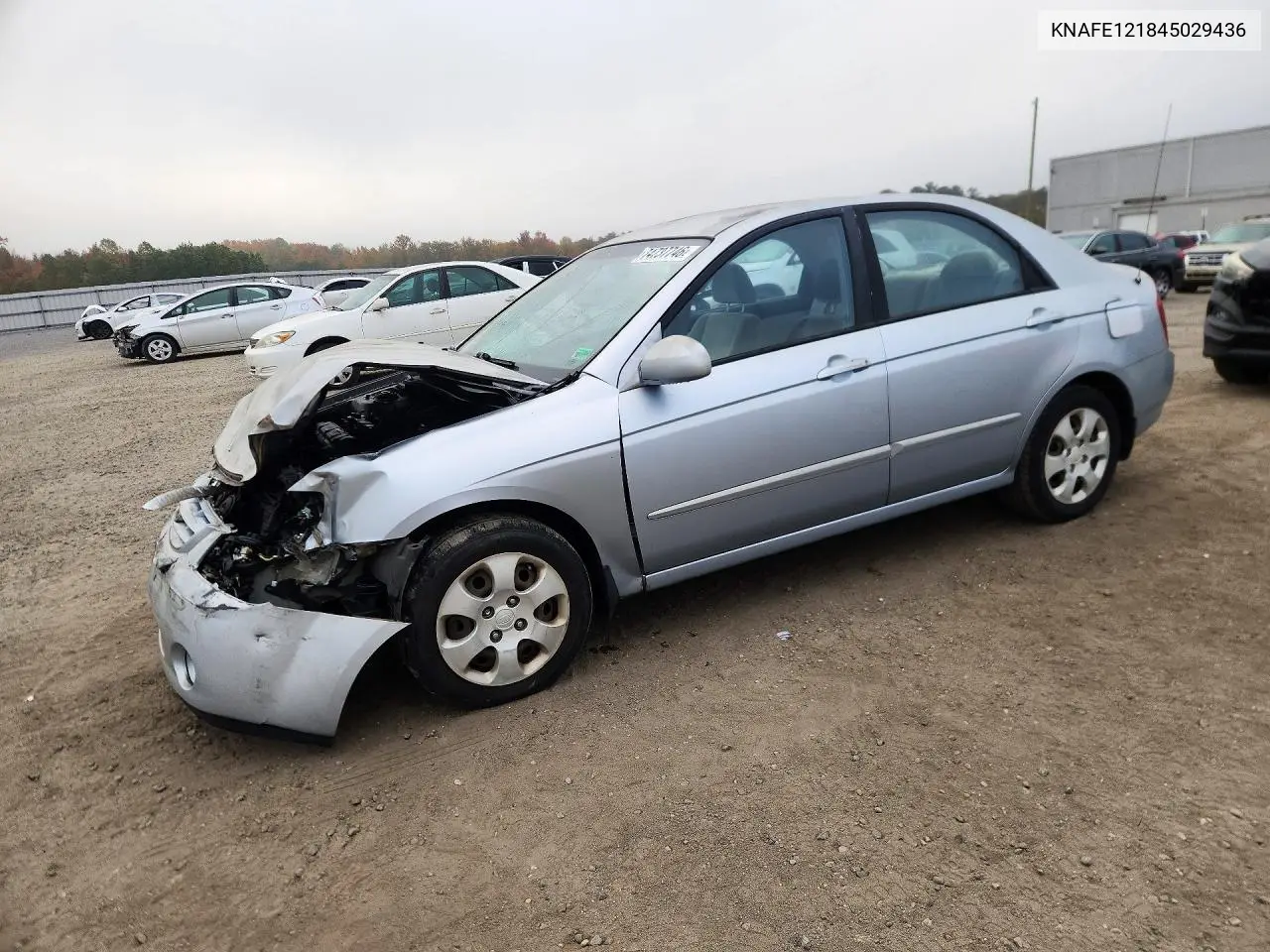 KIA SPECTRA 2004, VIN KNAFE121845029436