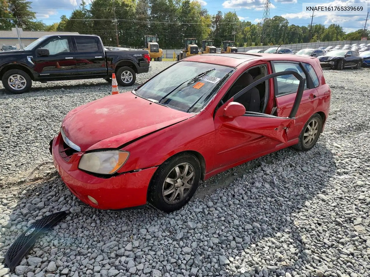 KIA SPECTRA 2006, VIN KNAFE161765339669