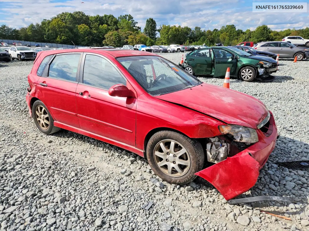2006 KIA SPECTRA VIN KNAFE161765339669 — фото 4