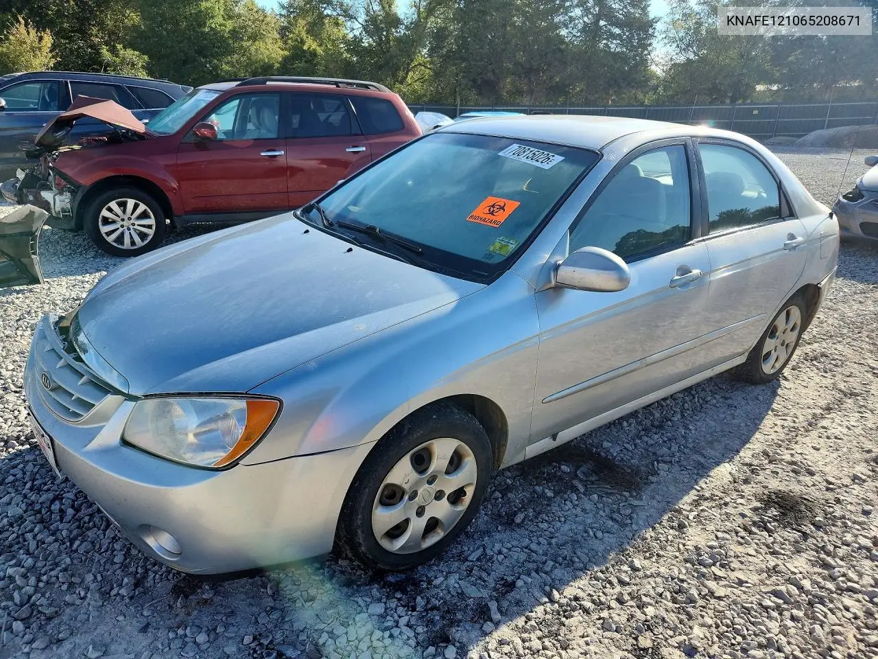 KIA SPECTRA 2006, VIN KNAFE121065208671
