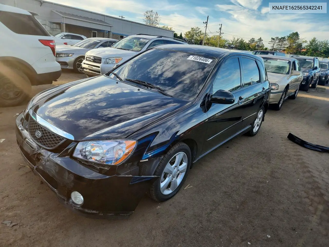 KIA SPECTRA 2006, VIN KNAFE162565342241