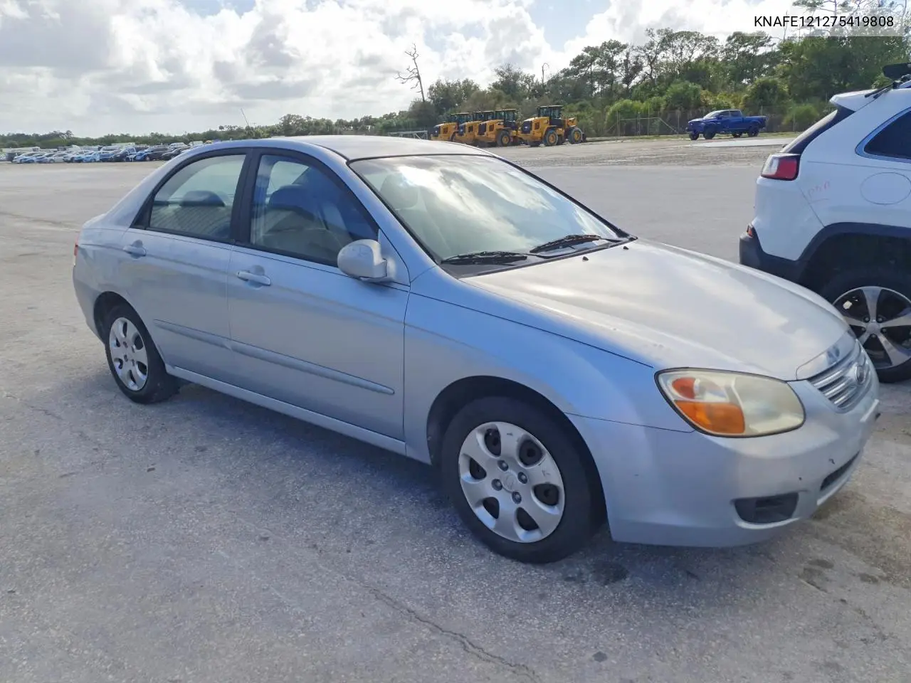 2007 KIA SPECTRA VIN KNAFE121275419808 — фото 4