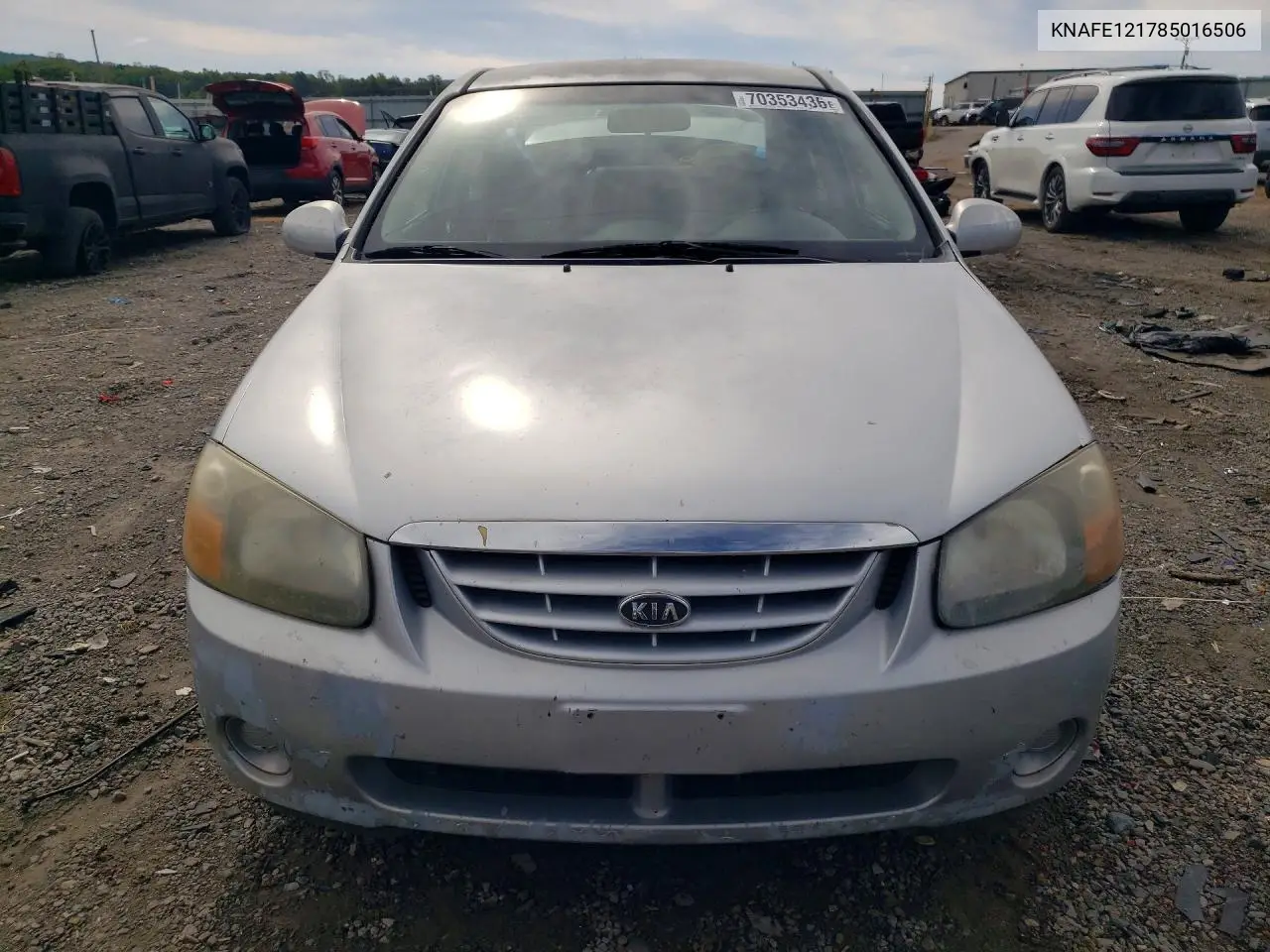 2008 KIA SPECTRA VIN KNAFE121785016506 — фото 5