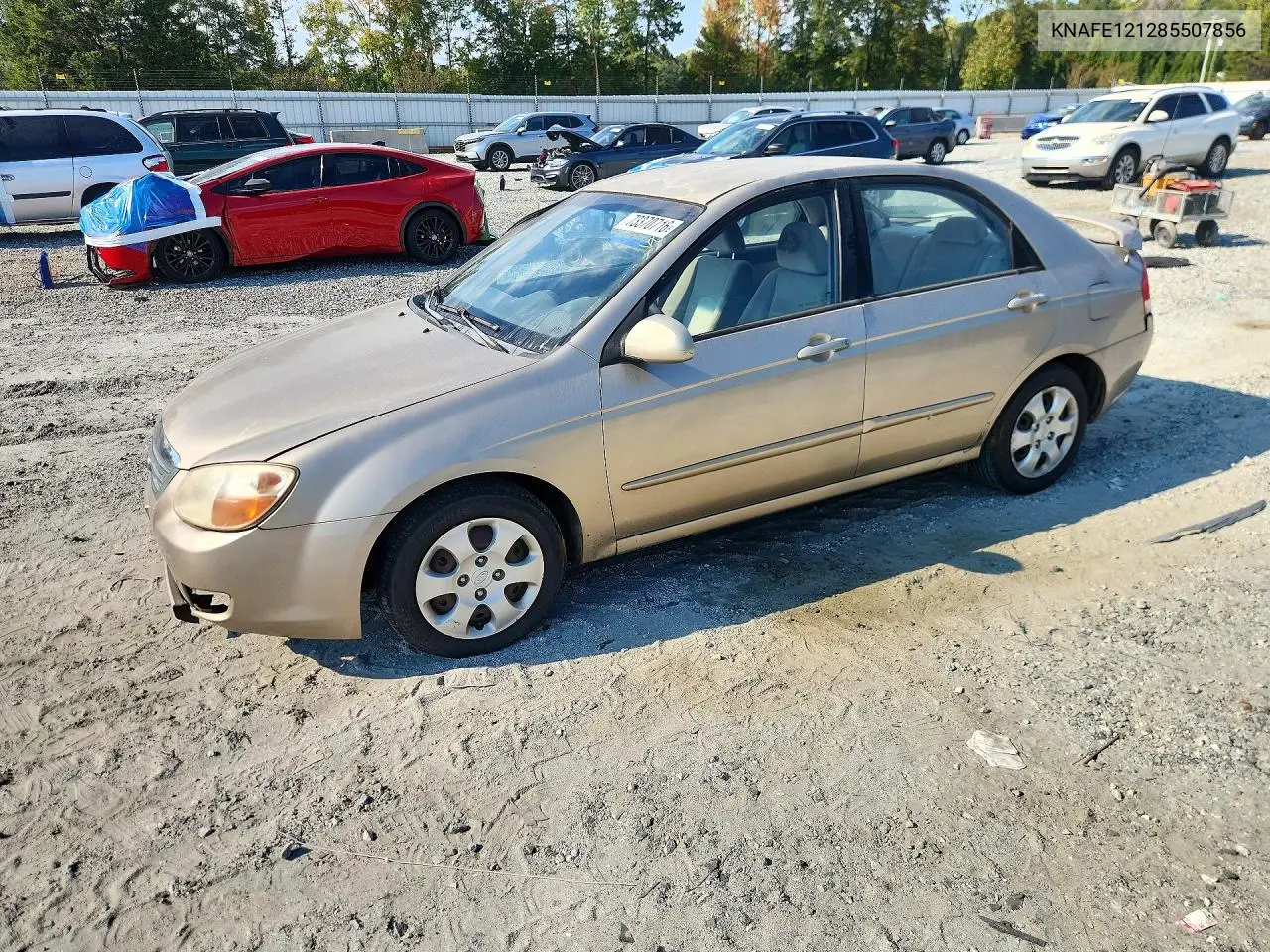 KIA SPECTRA 2008, VIN KNAFE121285507856