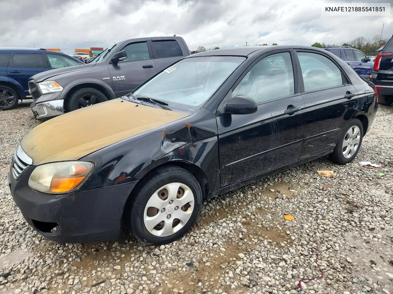 KIA SPECTRA 2008, VIN KNAFE121885541851