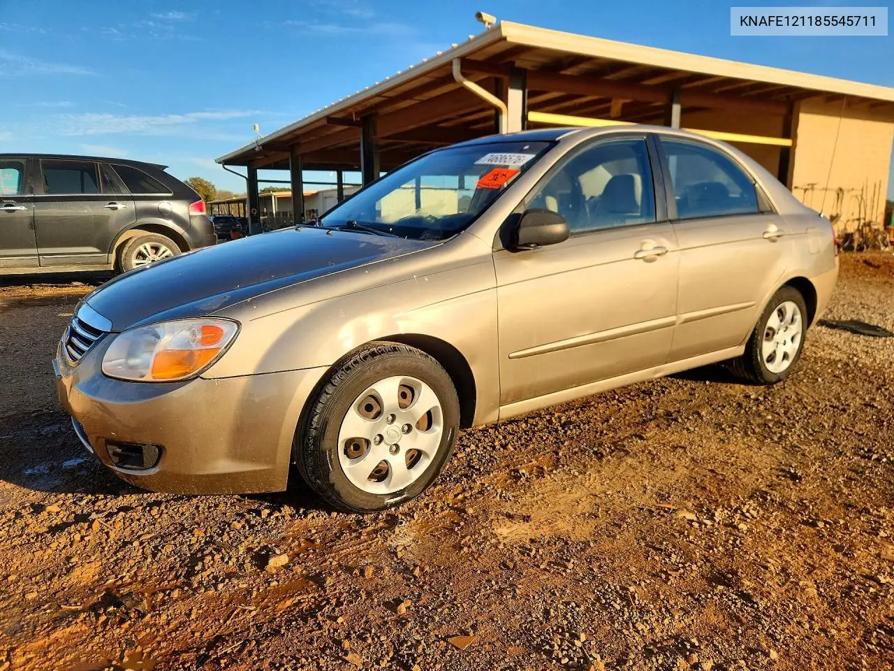 KIA SPECTRA 2008, VIN KNAFE121185545711