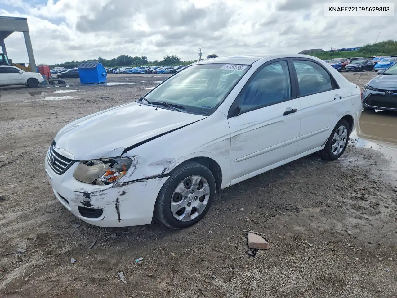 KIA SPECTRA 2009, VIN KNAFE221095629803