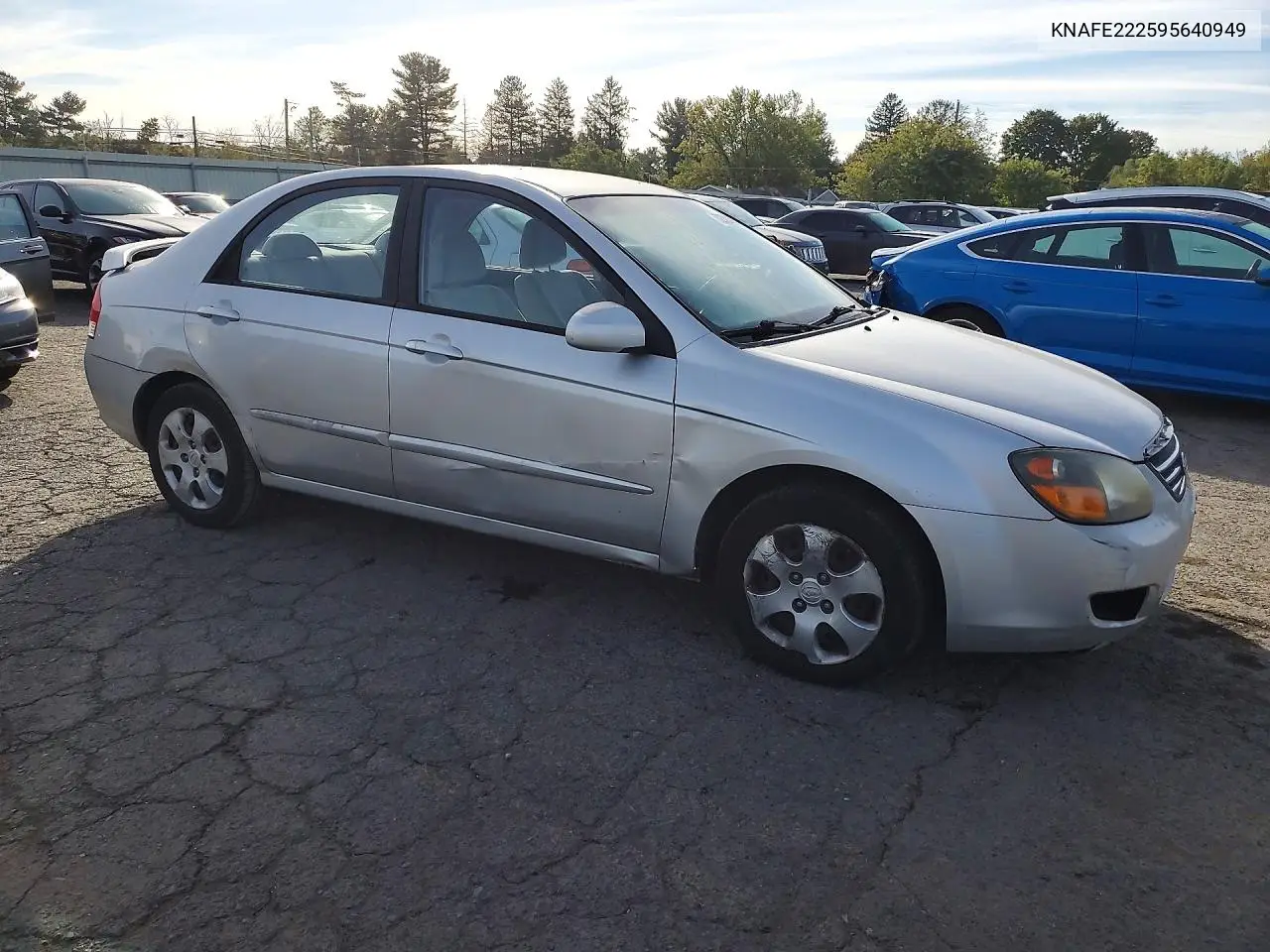 2009 KIA SPECTRA VIN KNAFE222595640949 — фото 4