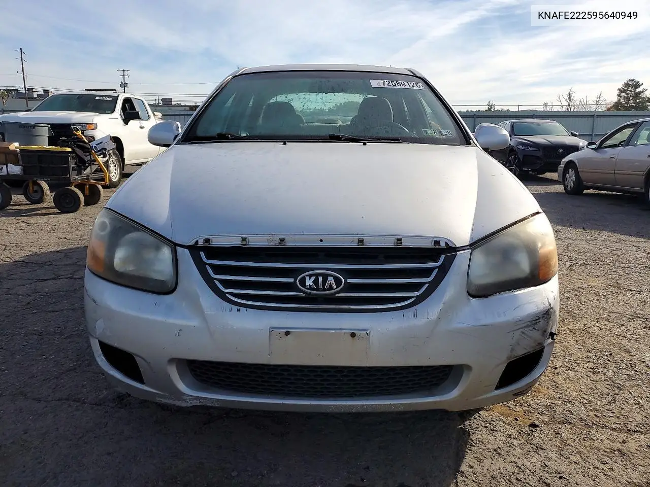 2009 KIA SPECTRA VIN KNAFE222595640949 — фото 5