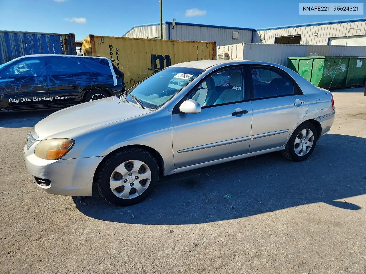 KIA SPECTRA 2009, VIN KNAFE221195624321