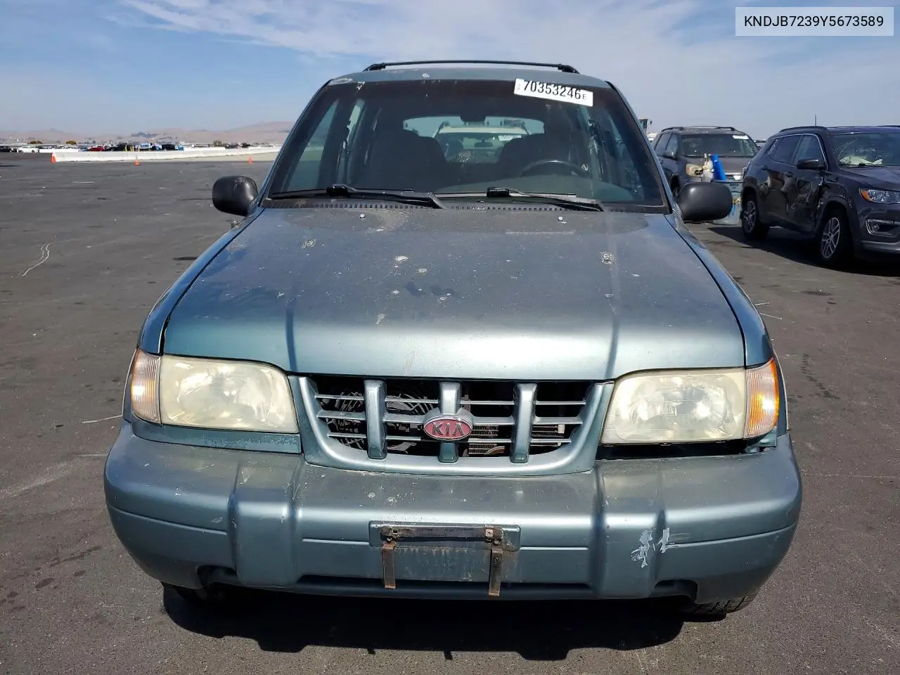 2000 KIA SPORTAGE VIN KNDJB7239Y5673589 — фото 5