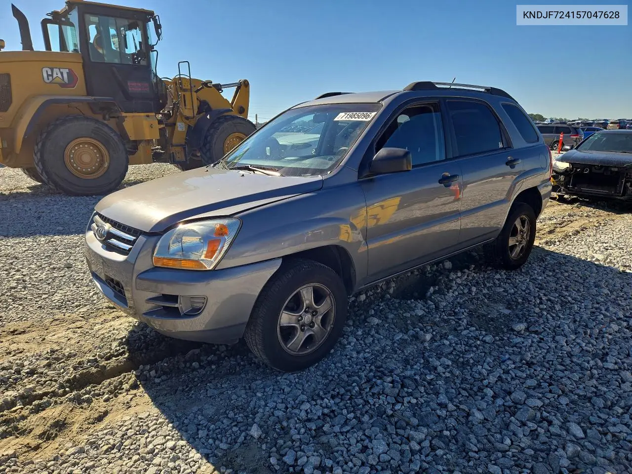 KIA SPORTAGE 2005, VIN KNDJF724157047628
