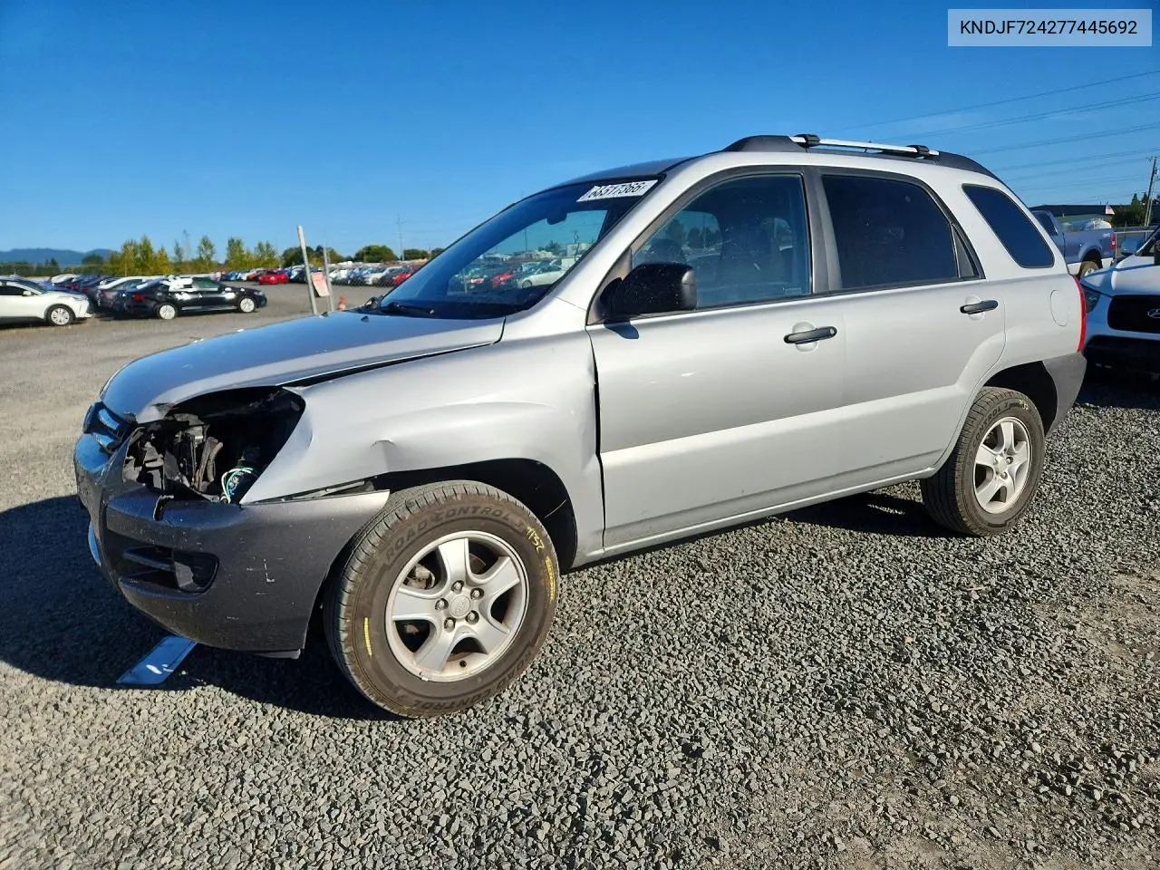 KIA SPORTAGE 2007, VIN KNDJF724277445692