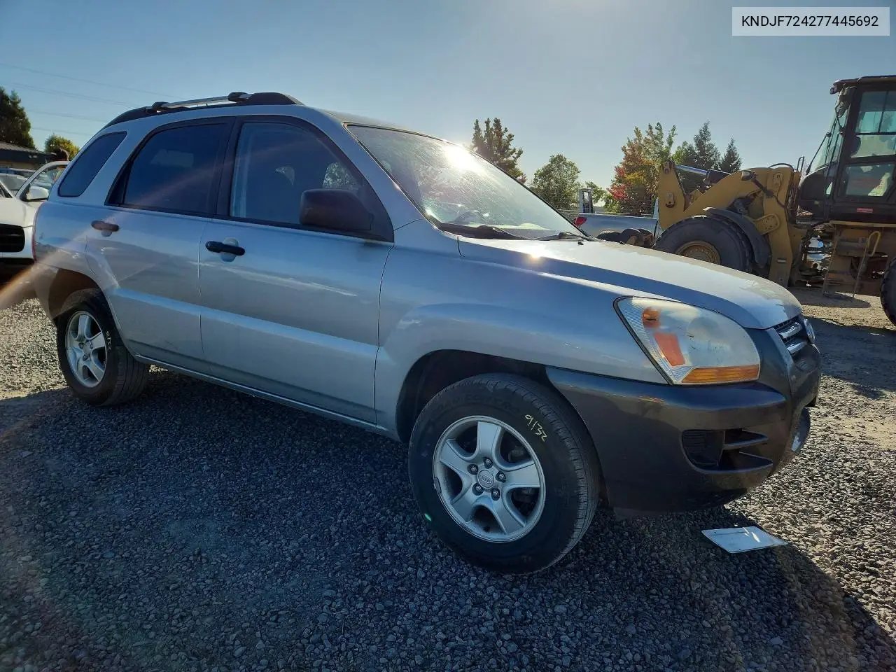 2007 KIA SPORTAGE VIN KNDJF724277445692 — фото 4