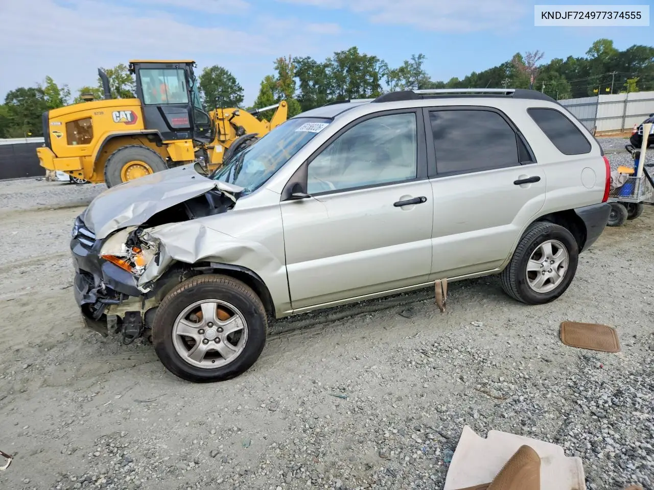 KIA SPORTAGE 2007, VIN KNDJF724977374555