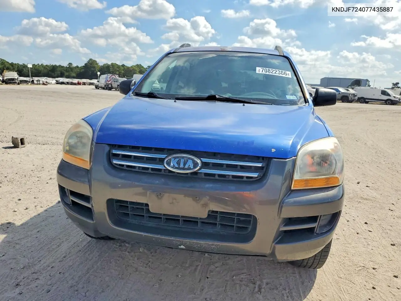 2007 KIA SPORTAGE VIN KNDJF724077435887 — фото 5