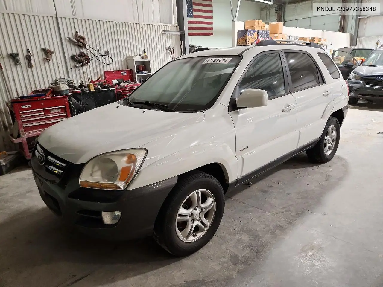 KIA SPORTAGE 2007, VIN KNDJE723977358348