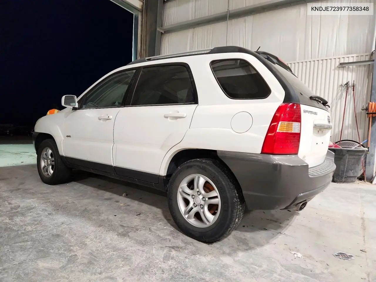 2007 KIA SPORTAGE VIN KNDJE723977358348 — фото 2