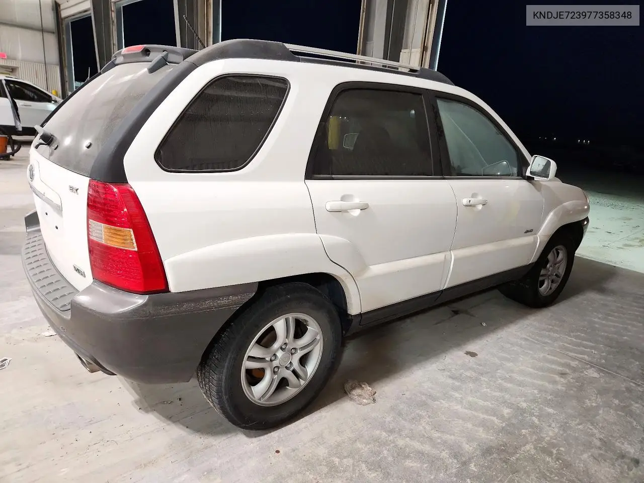 2007 KIA SPORTAGE VIN KNDJE723977358348 — фото 3