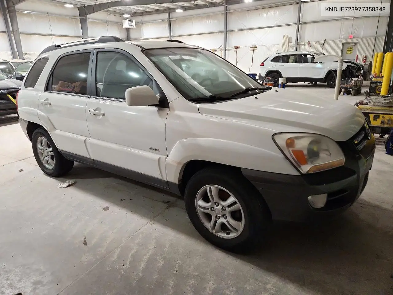 2007 KIA SPORTAGE VIN KNDJE723977358348 — фото 4