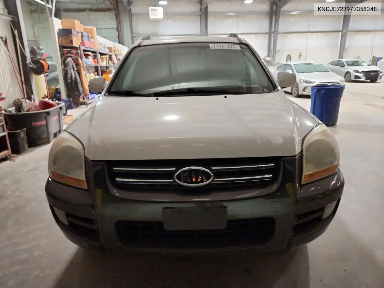 2007 KIA SPORTAGE VIN KNDJE723977358348 — фото 5