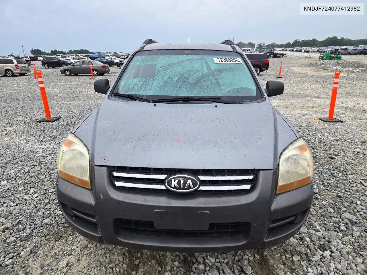 2007 KIA SPORTAGE VIN KNDJF724077412982 — фото 5