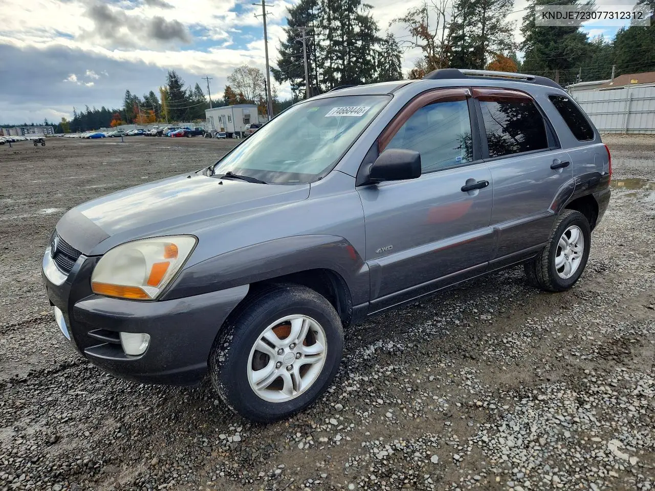 KIA SPORTAGE 2007, VIN KNDJE723077312312