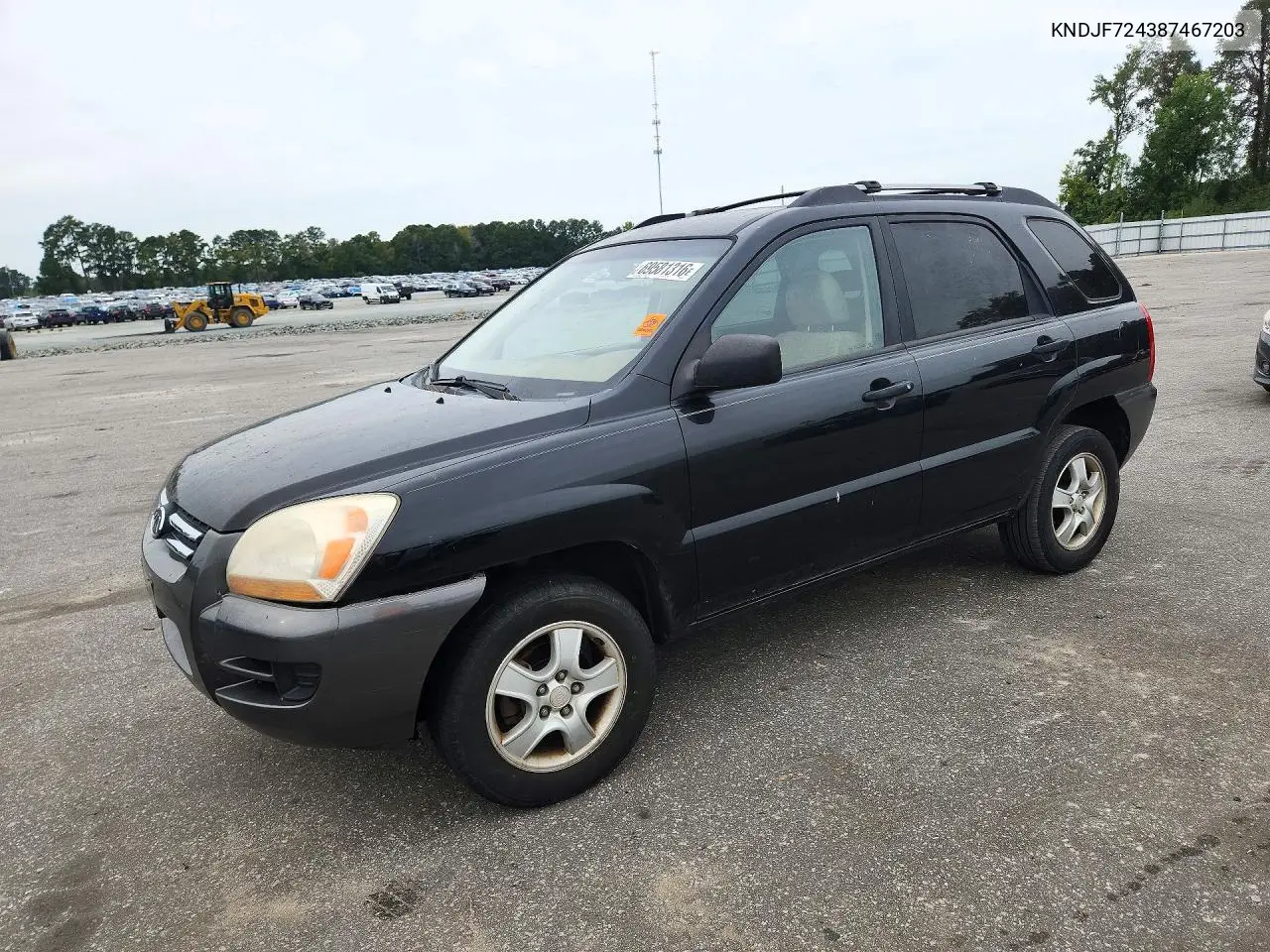 KIA SPORTAGE 2008, VIN KNDJF724387467203