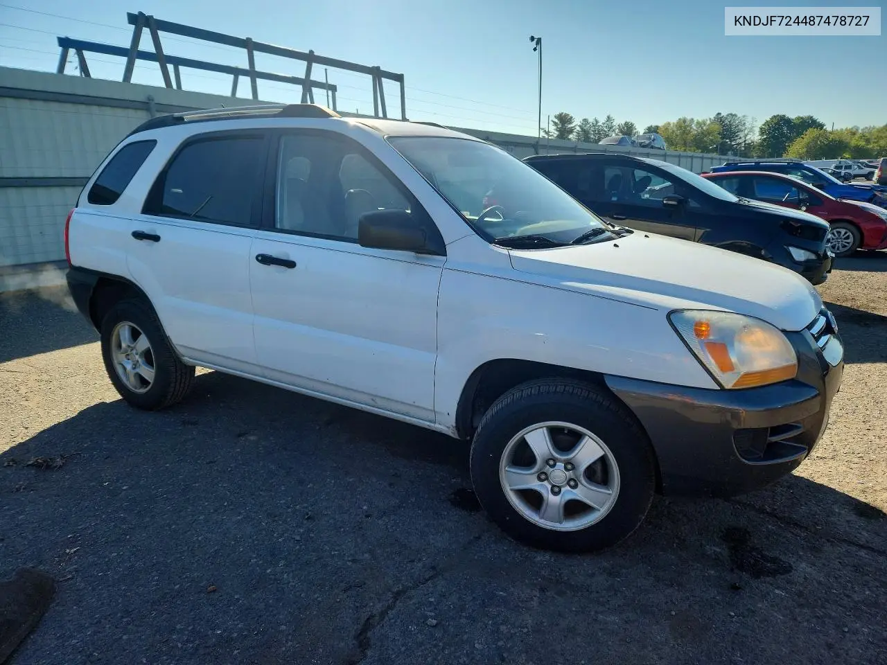 2008 KIA SPORTAGE VIN KNDJF724487478727 — фото 4