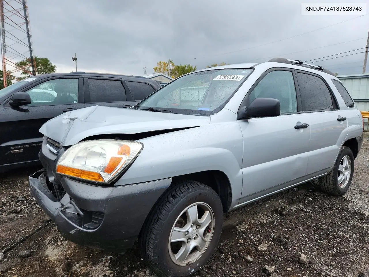 KIA SPORTAGE 2008, VIN KNDJF724187528743