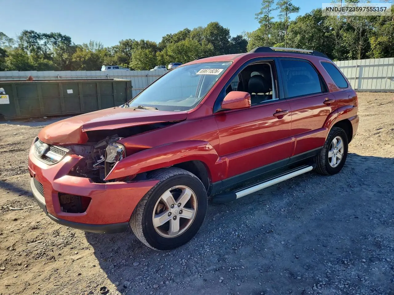 KIA SPORTAGE 2009, VIN KNDJE723597555357