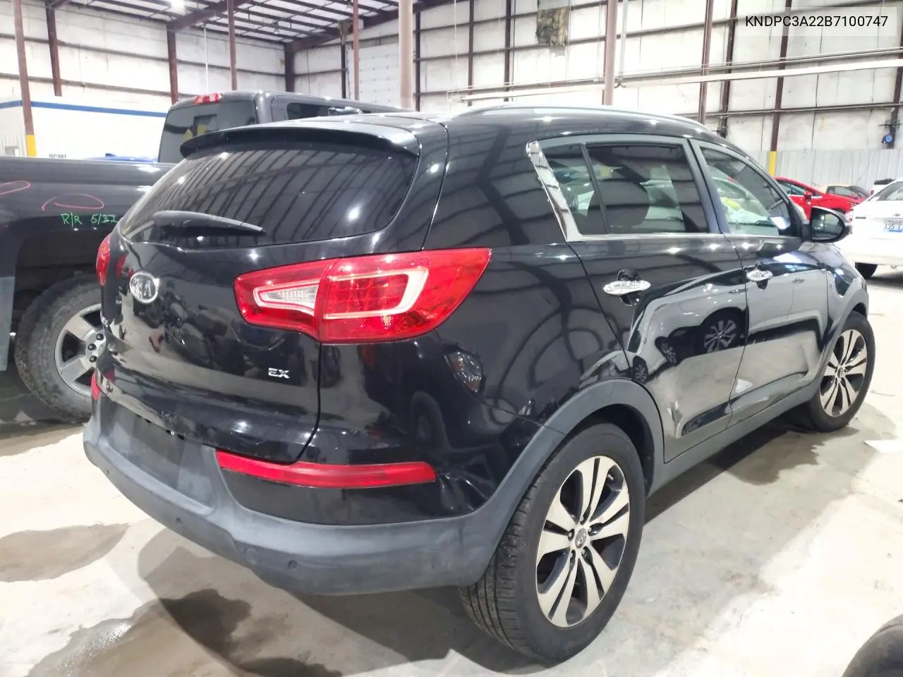 2011 KIA SPORTAGE VIN KNDPC3A22B7100747 — фото 3