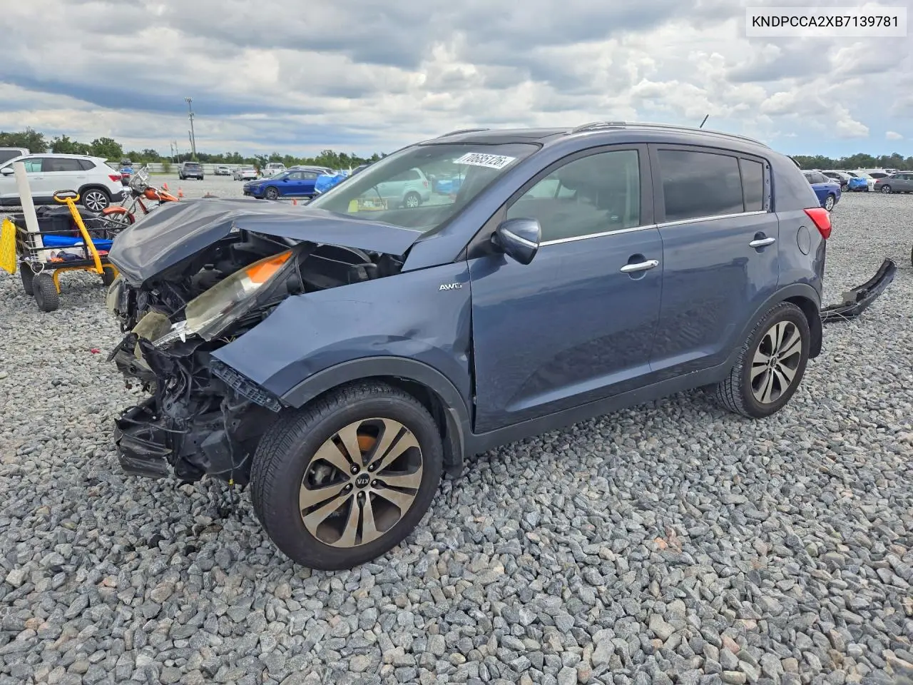 KIA SPORTAGE 2011, VIN KNDPCCA2XB7139781