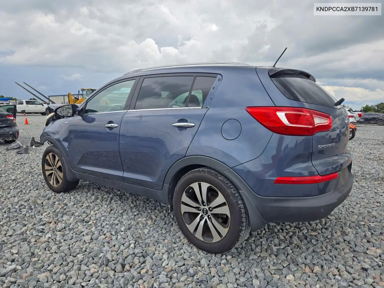 2011 KIA SPORTAGE VIN KNDPCCA2XB7139781 — фото 2