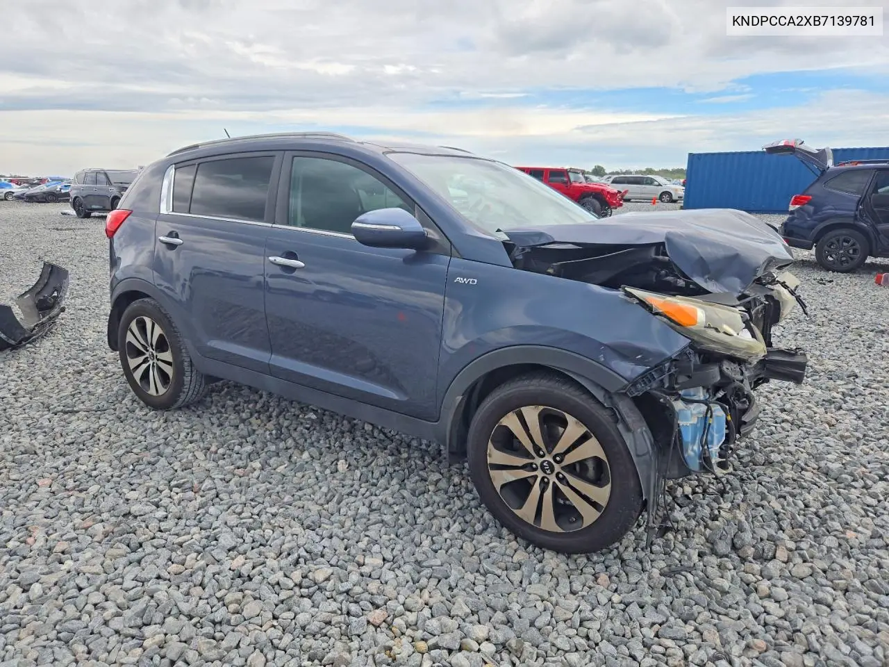 2011 KIA SPORTAGE VIN KNDPCCA2XB7139781 — фото 4