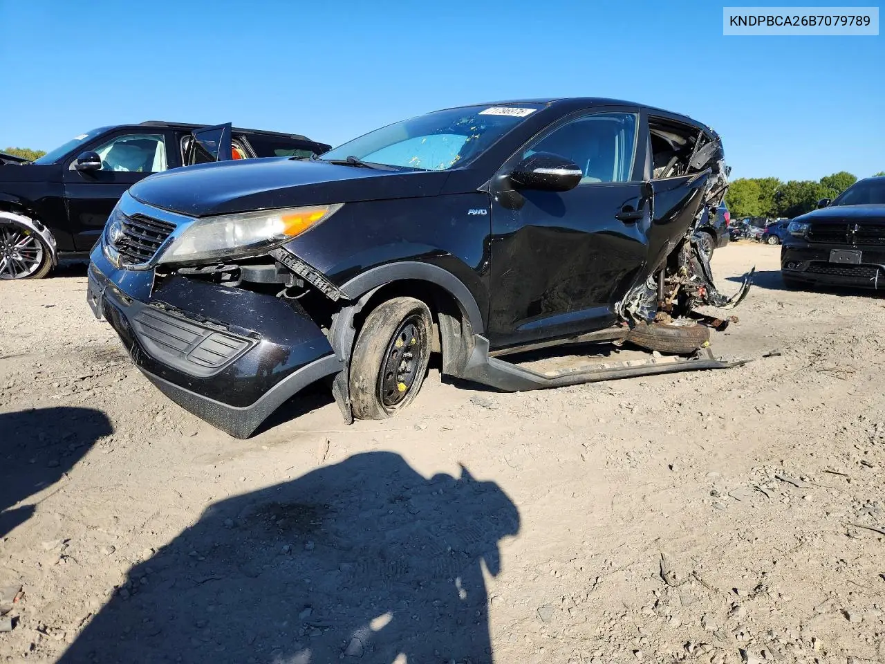 KIA SPORTAGE 2011, VIN KNDPBCA26B7079789
