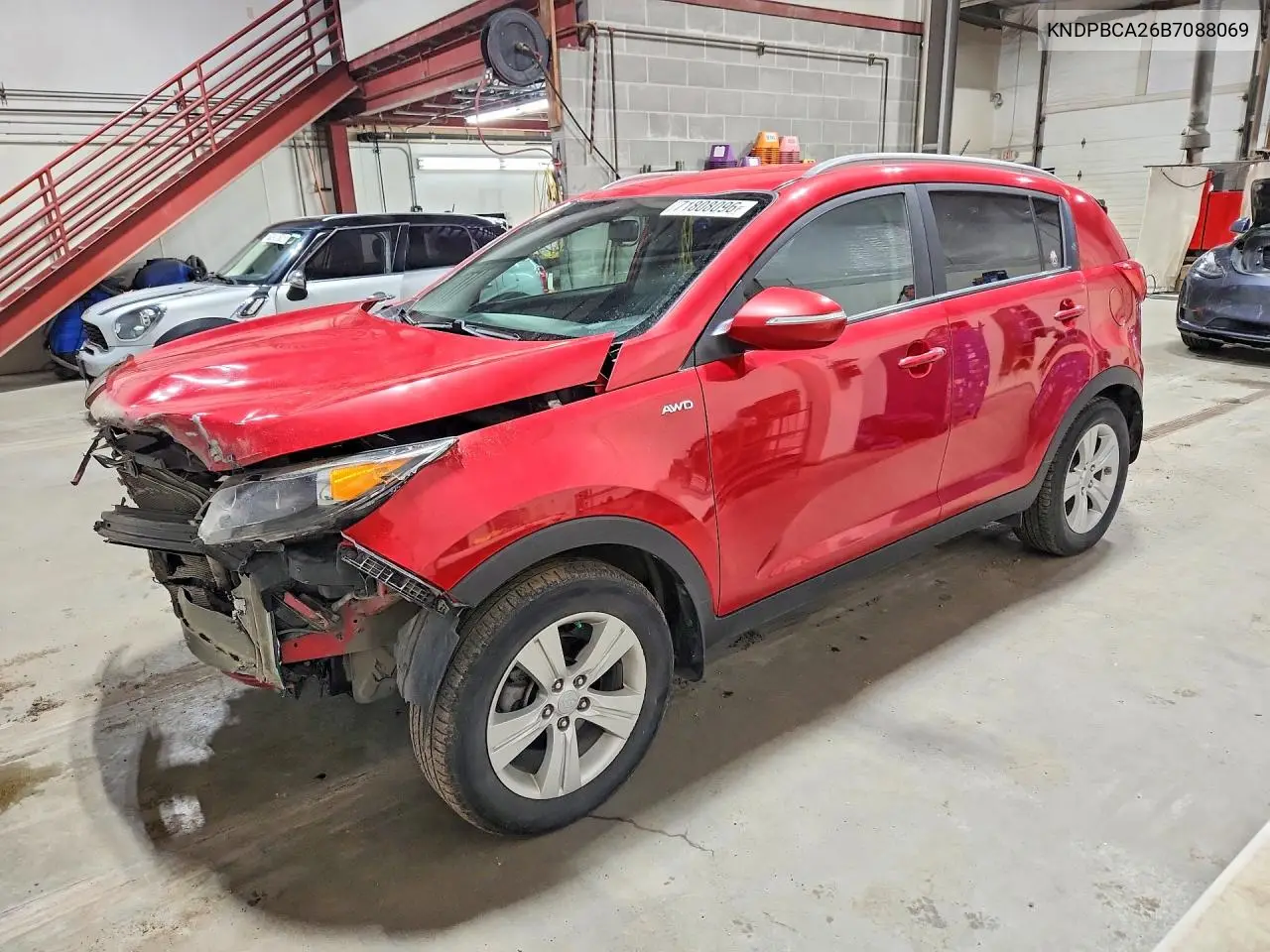 KIA SPORTAGE 2011, VIN KNDPBCA26B7088069