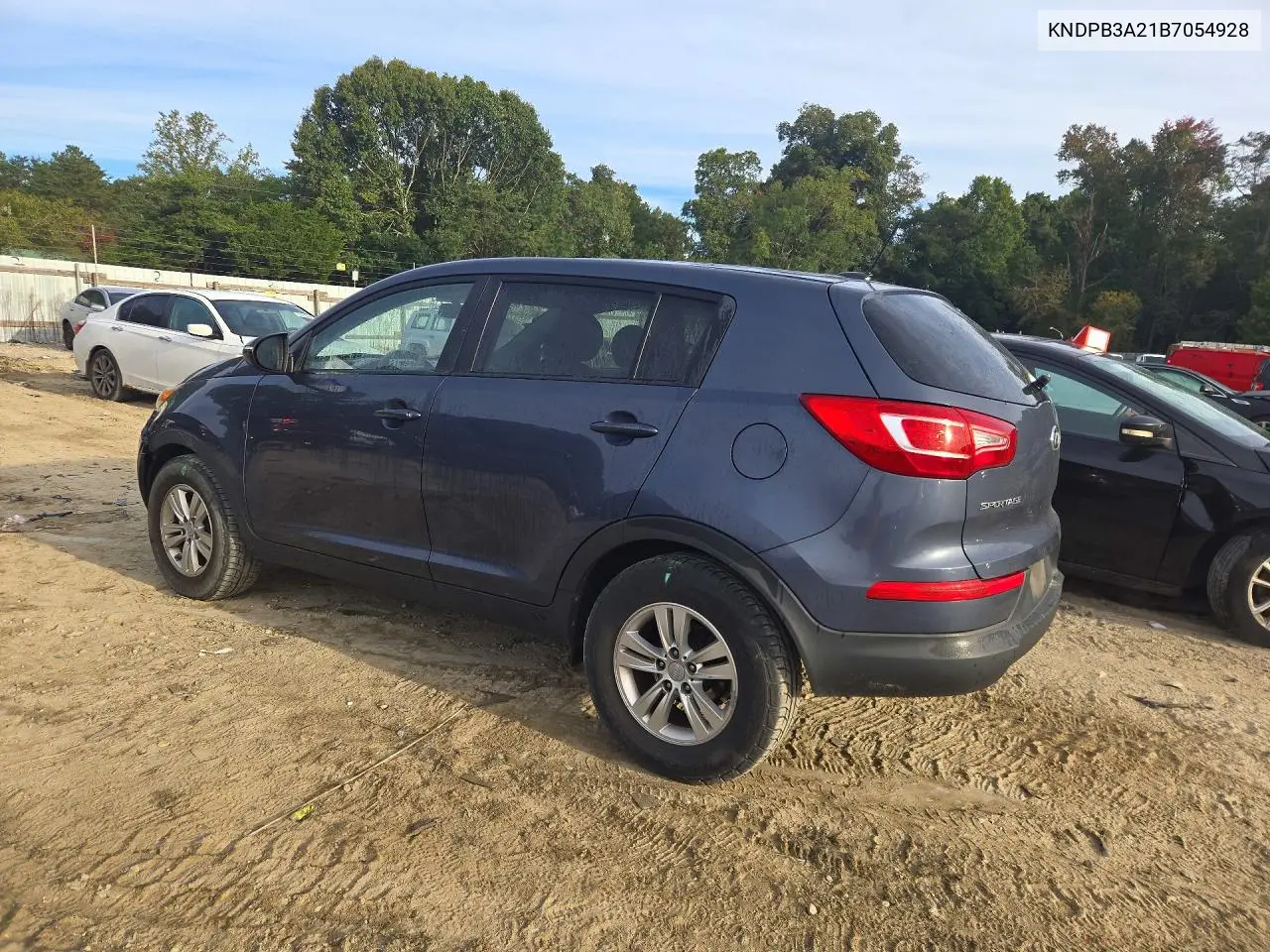 2011 KIA SPORTAGE VIN KNDPB3A21B7054928 — фото 2