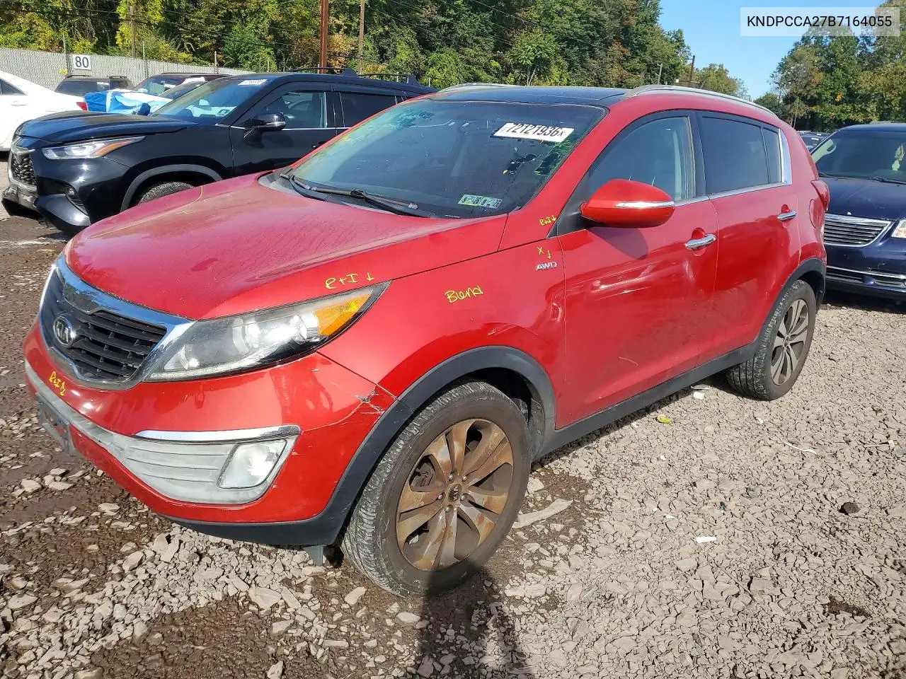 KIA SPORTAGE 2011, VIN KNDPCCA27B7164055