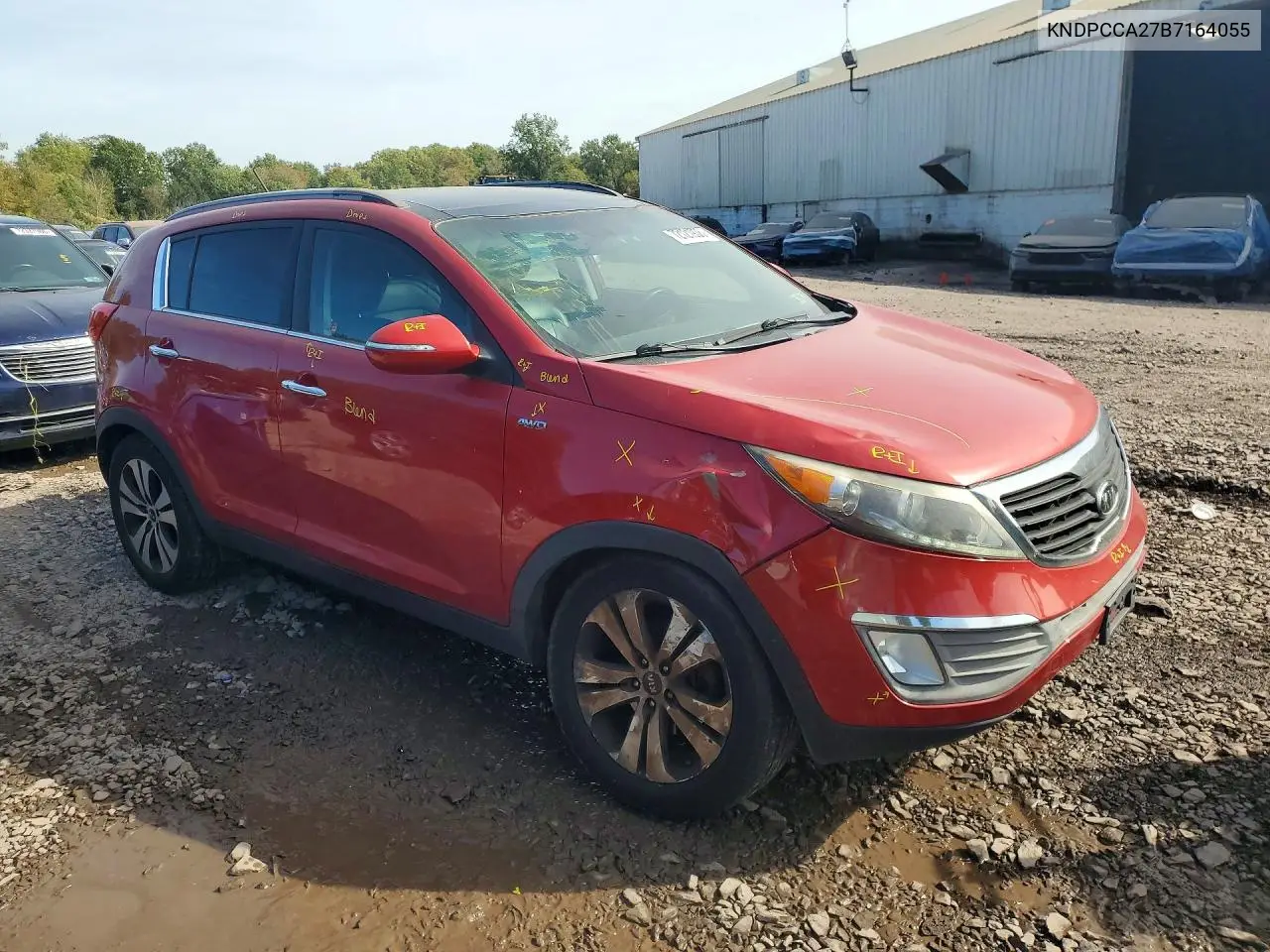 2011 KIA SPORTAGE VIN KNDPCCA27B7164055 — фото 4