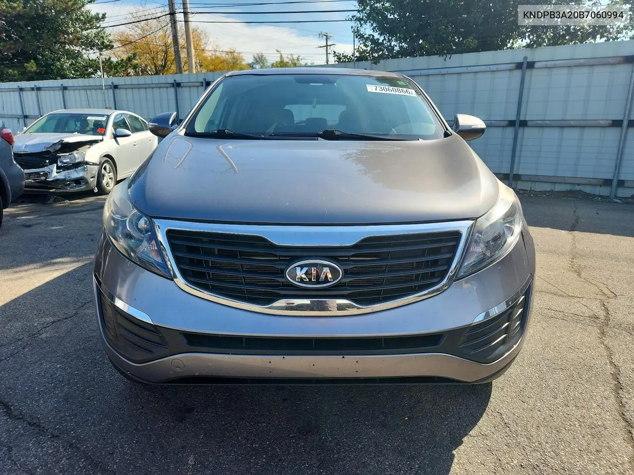 2011 KIA SPORTAGE VIN KNDPB3A20B7060994 — фото 5