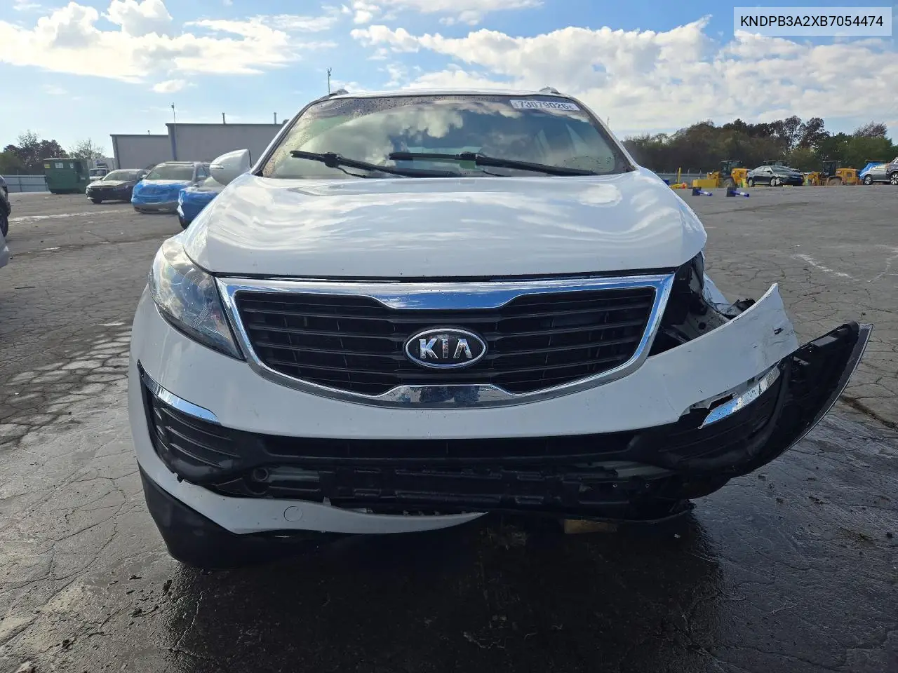2011 KIA SPORTAGE VIN KNDPB3A2XB7054474 — фото 5