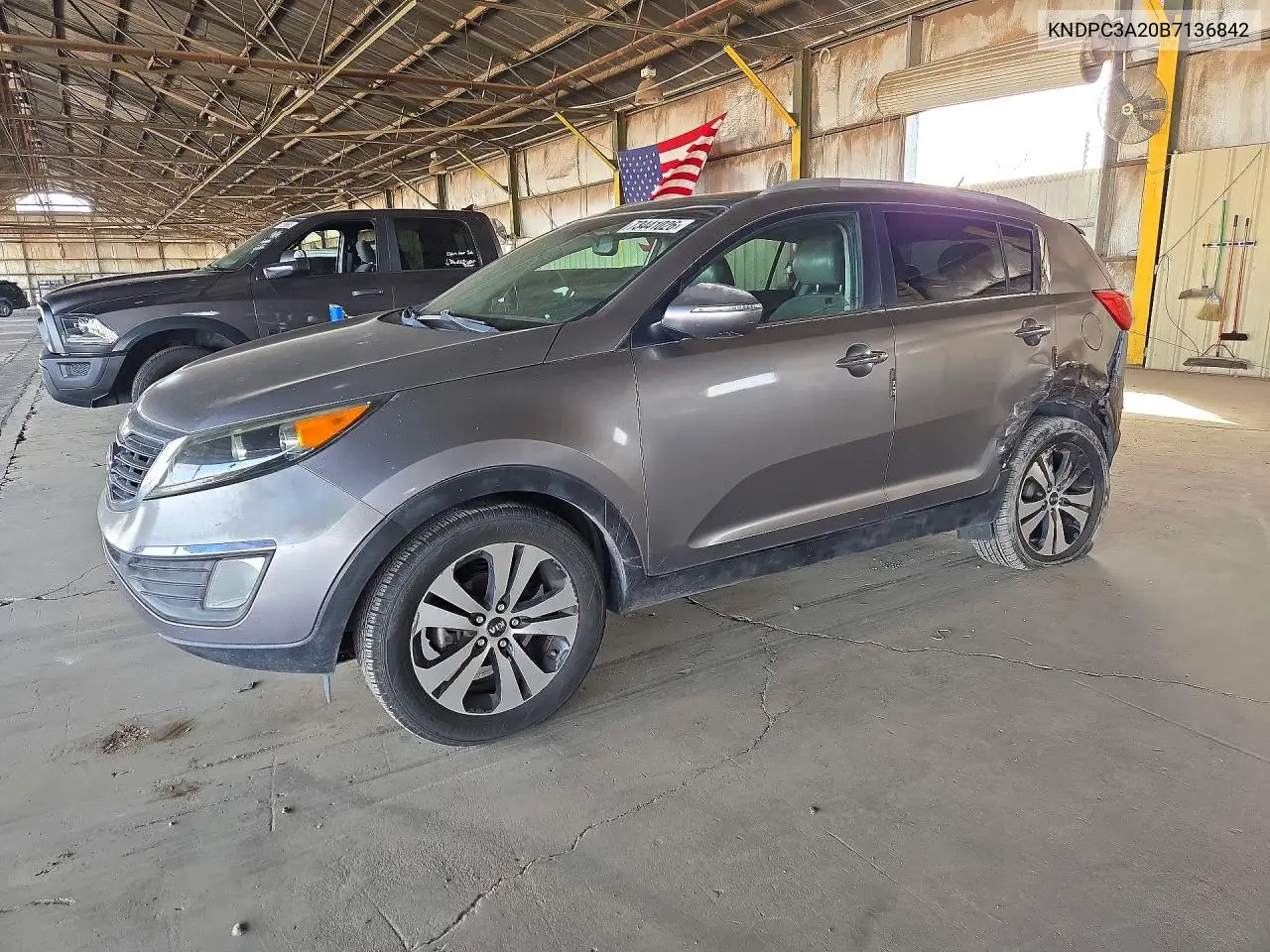 KIA SPORTAGE 2011, VIN KNDPC3A20B7136842