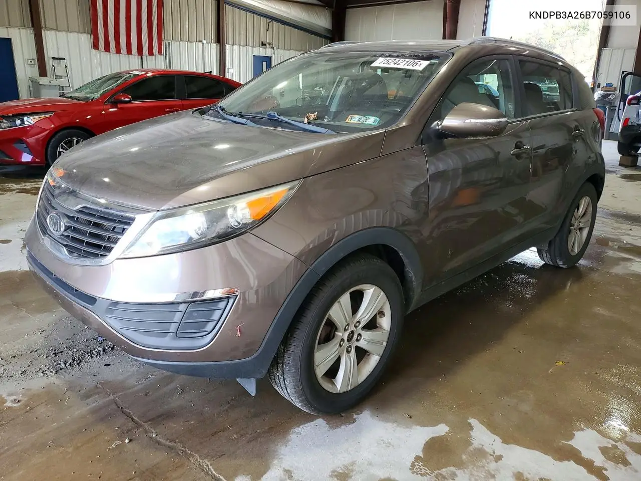 KIA SPORTAGE 2011, VIN KNDPB3A26B7059106