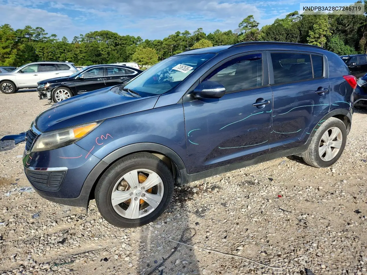 KIA SPORTAGE 2012, VIN KNDPB3A28C7246719