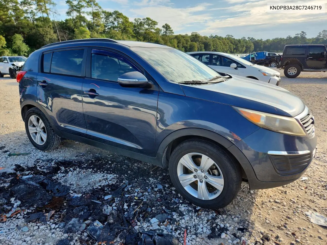 2012 KIA SPORTAGE VIN KNDPB3A28C7246719 — фото 4