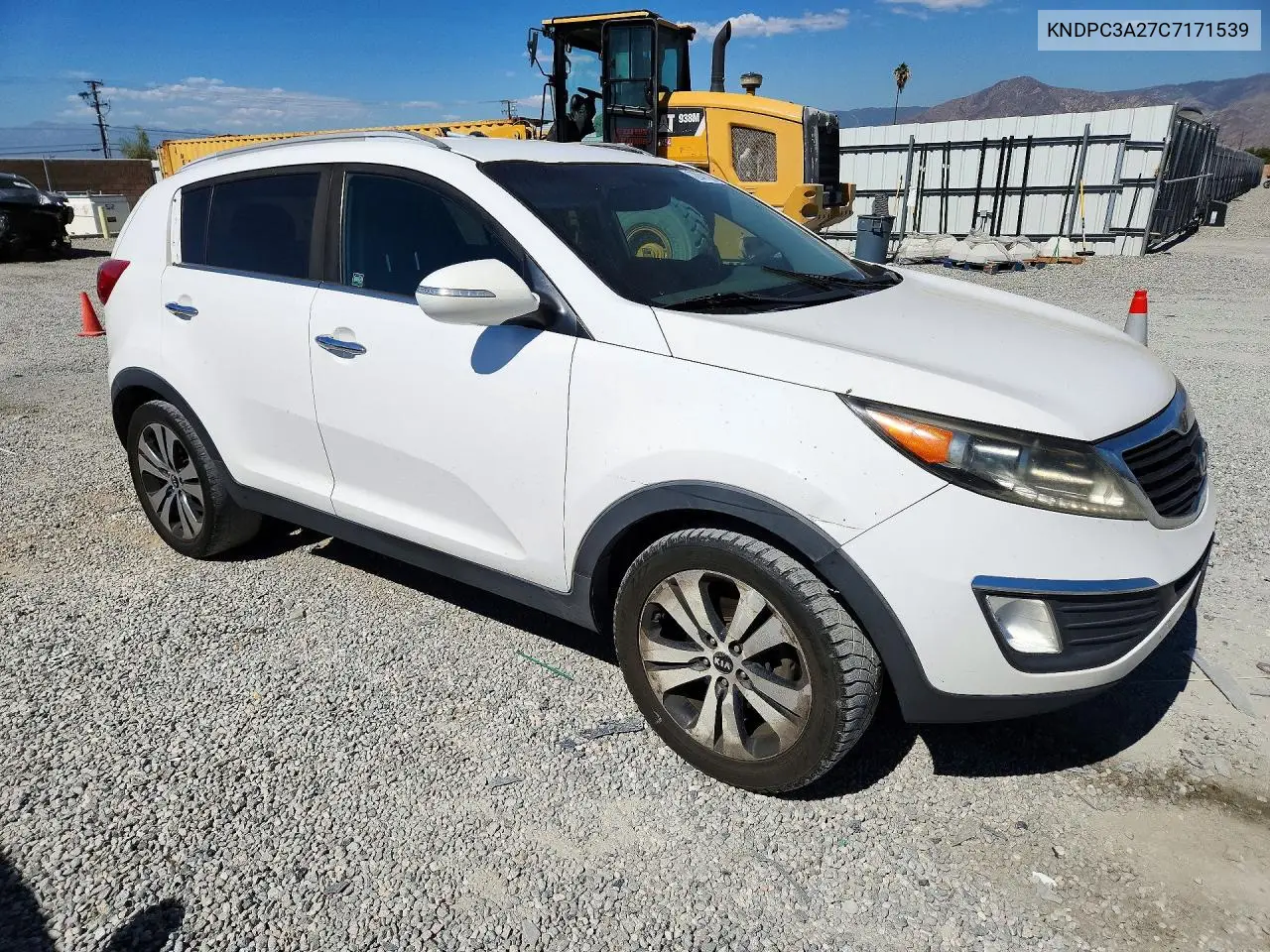 2012 KIA SPORTAGE VIN KNDPC3A27C7171539 — фото 4