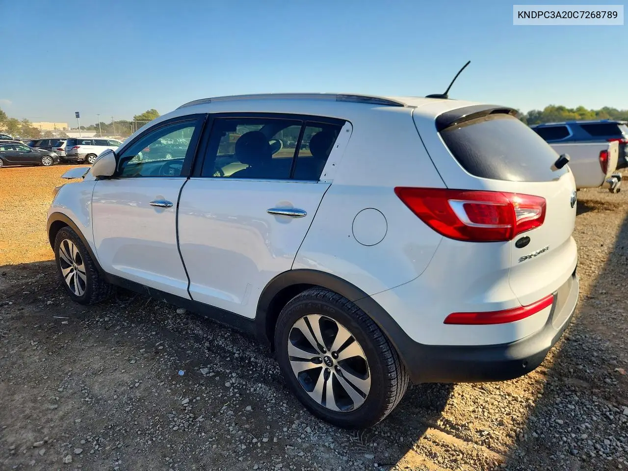 2012 KIA SPORTAGE VIN KNDPC3A20C7268789 — фото 2