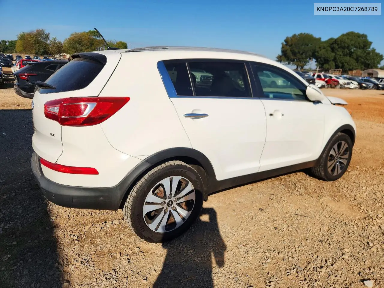 2012 KIA SPORTAGE VIN KNDPC3A20C7268789 — фото 3