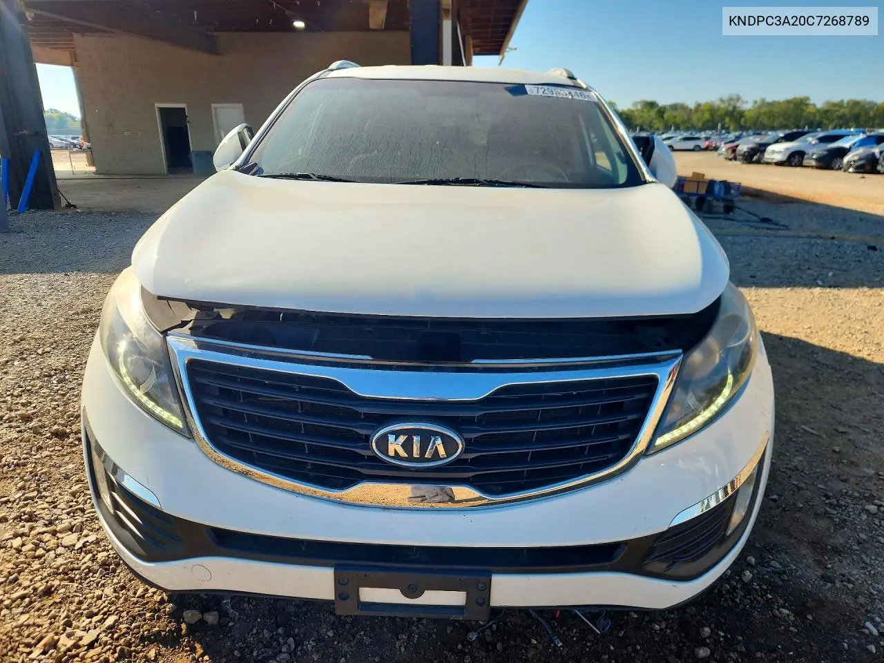2012 KIA SPORTAGE VIN KNDPC3A20C7268789 — фото 5
